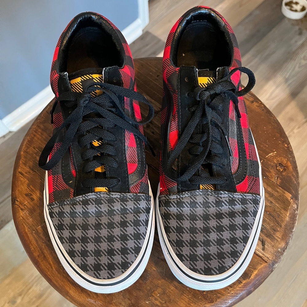 Vans Plaid Buffalo Houndstooth Multicolored Sneakers
